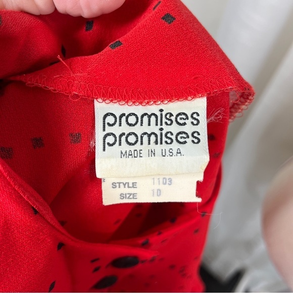 Vintage long sleeve peplum square dots blouse - Picture 7 of 8